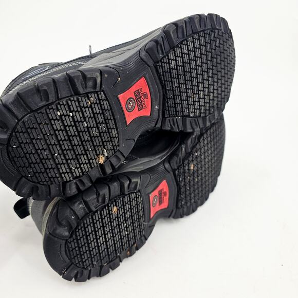 Skechers Men's Work RF Holdredge Rebem Steel Toe Lace Up Boot Black Gray 11 M - Picture 6 of 13